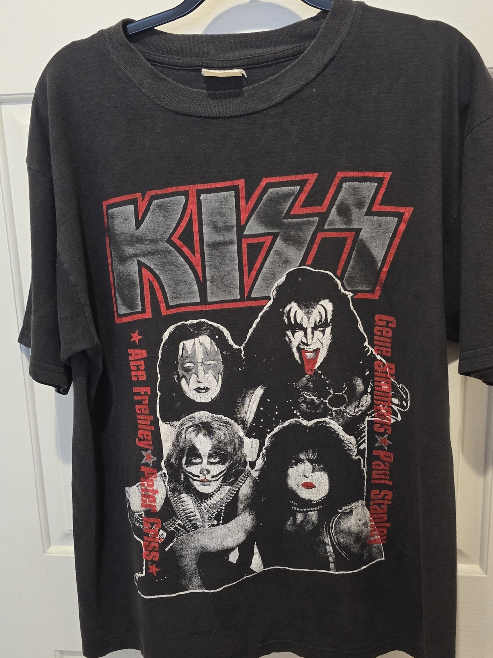 Vintage KISS 1996 1997 Worldwide Tour Band T Shirt Black XL